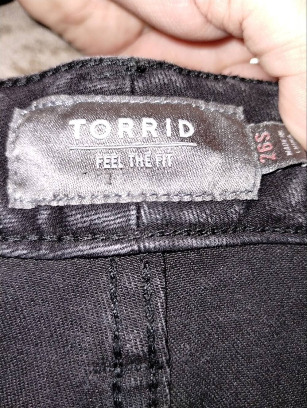 Torrid 26S Black Distressed Style Jeans - Picture 5 of 13